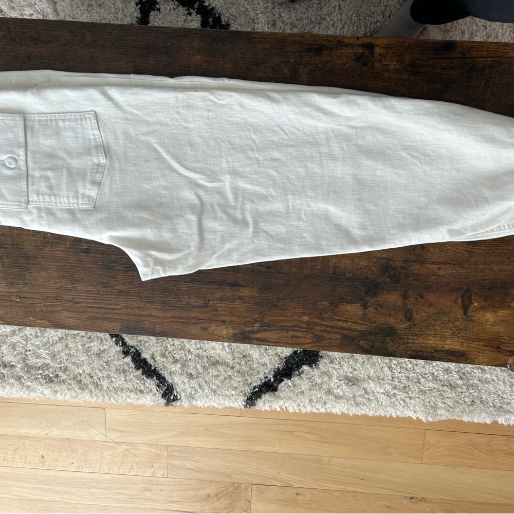 MOTHER Cream Denim Pants